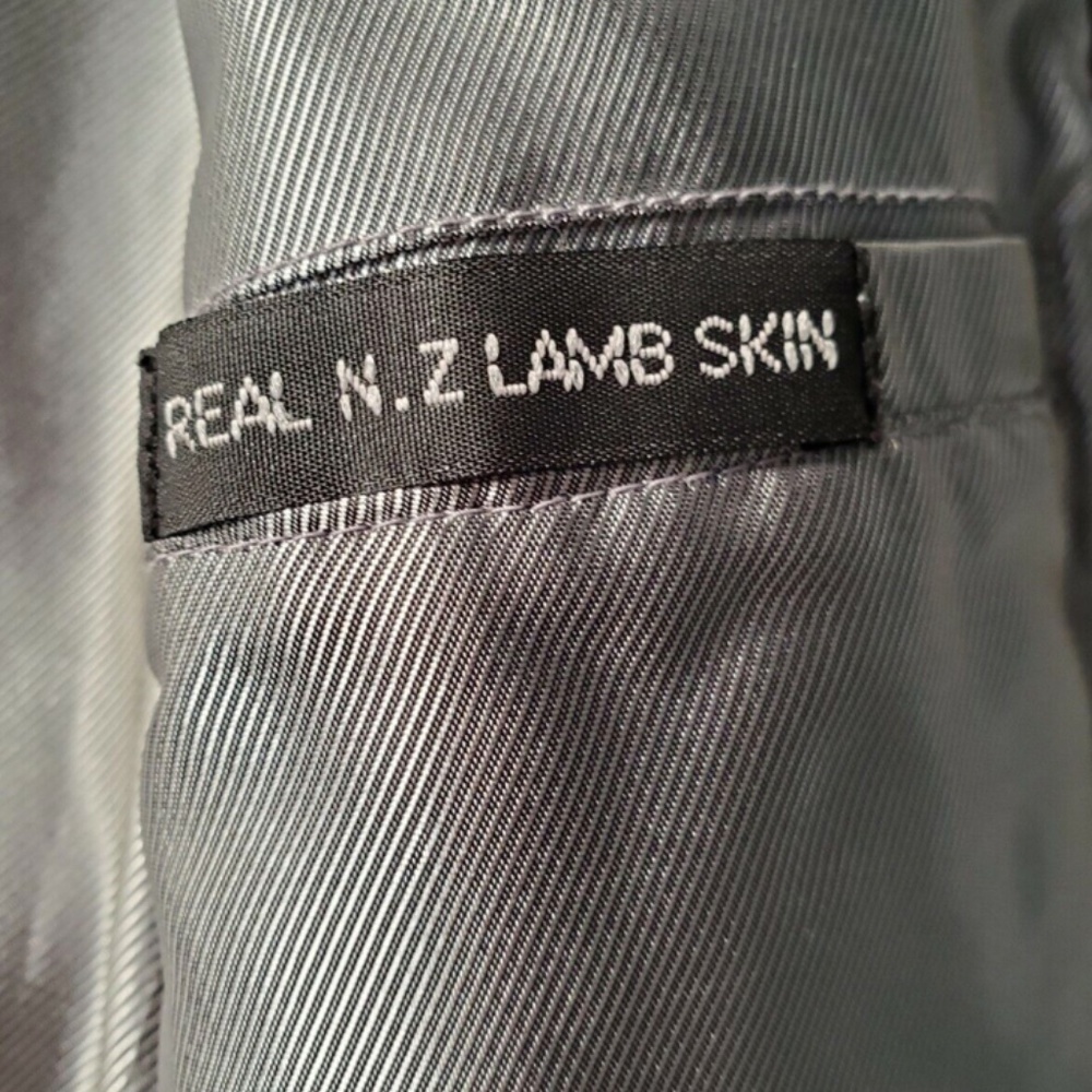 Adler Collection Beautiful Black lambskin Leather jacket Blazer coat sz large - Picture 9 of 15